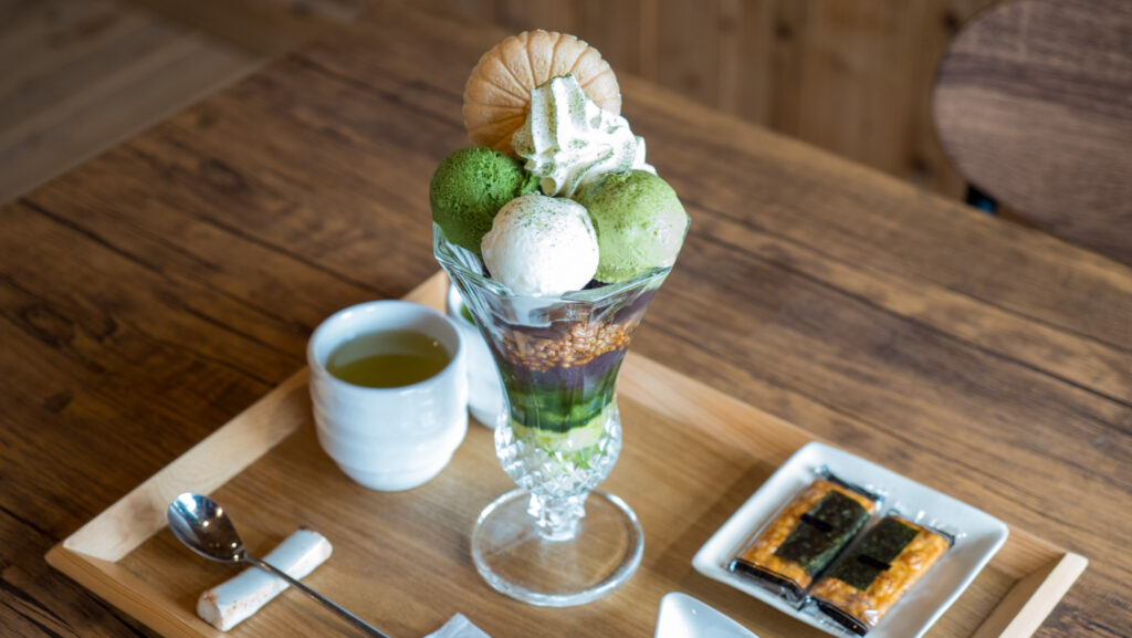 お茶の隠れ家 茶ッ葉屋_パフェ